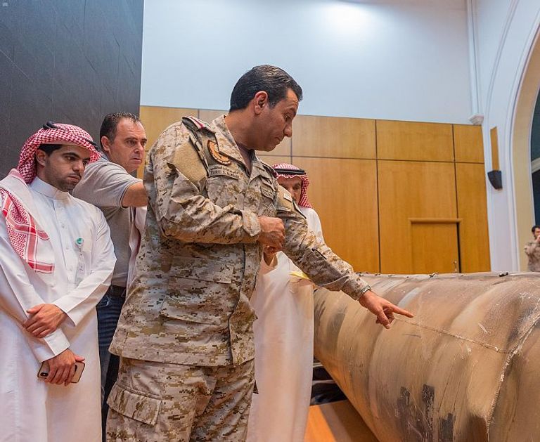 العقيد تركي المالكي خلال حديثه لوسائل إعلام سعودية