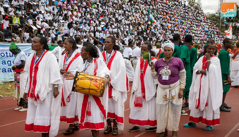 أحد شوارع بياسا وسط العاصمة الإثيوبية أديس أبابا