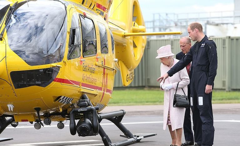 الأمير ويليام خلال إحدى مهماته كمسعف جوي