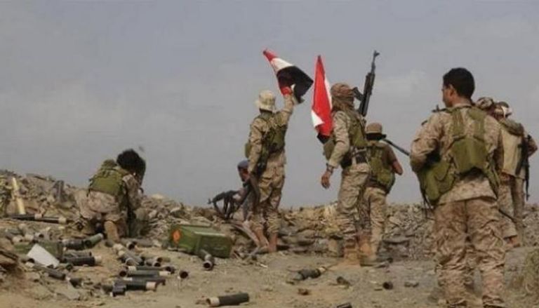 الجيش اليمني خلال العمليات القتالية مع الحوثيين