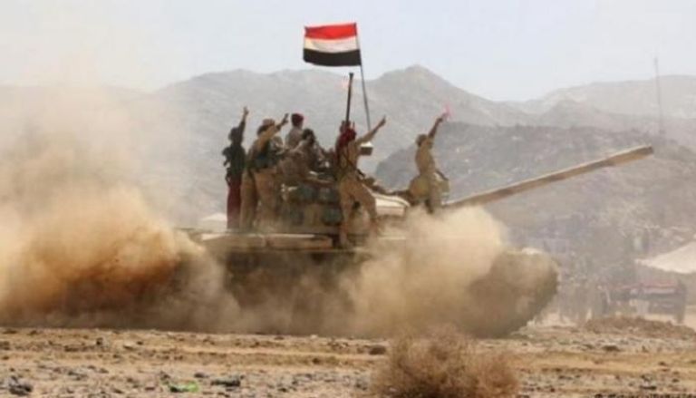 الجيش اليمني خلال العمليات القتالية مع الحوثيين