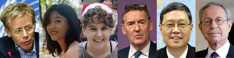 رئيسة جامعة تسينجهوا ورئيس تحرير صحيفة 