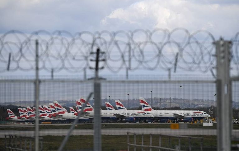 طائرات تابعة للخطوط الجوية البريطانية