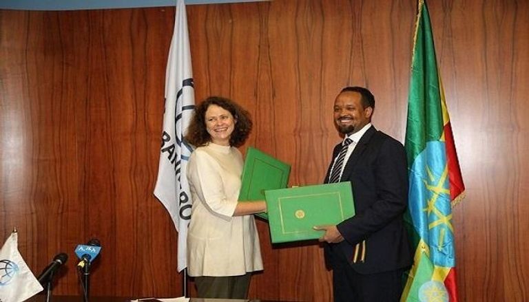 مسؤولة البنك الدولي مع وزير المالية الإثيوبي- أرشيفية