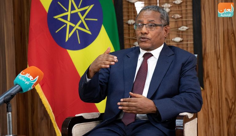 غدو أندرجاتشاو وزير الخارجية الإثيوبي خلال مقابلة مع
