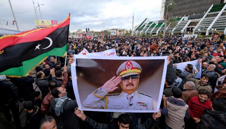 مسيرة تأييد للجيش الليبي - أرشيفية