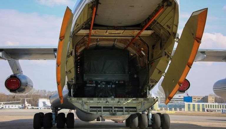 طائرة المساعدات الطبية الروسية المتجهة إلى صربيا - رويترز 