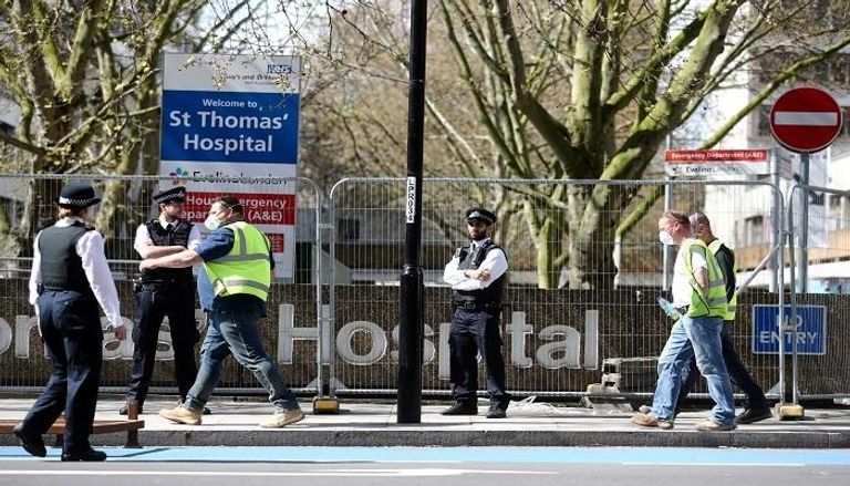 مستشفى سانت توماس في لندن التي يتلقى فيها رئيس الوزراء العلاج – رويترز 
