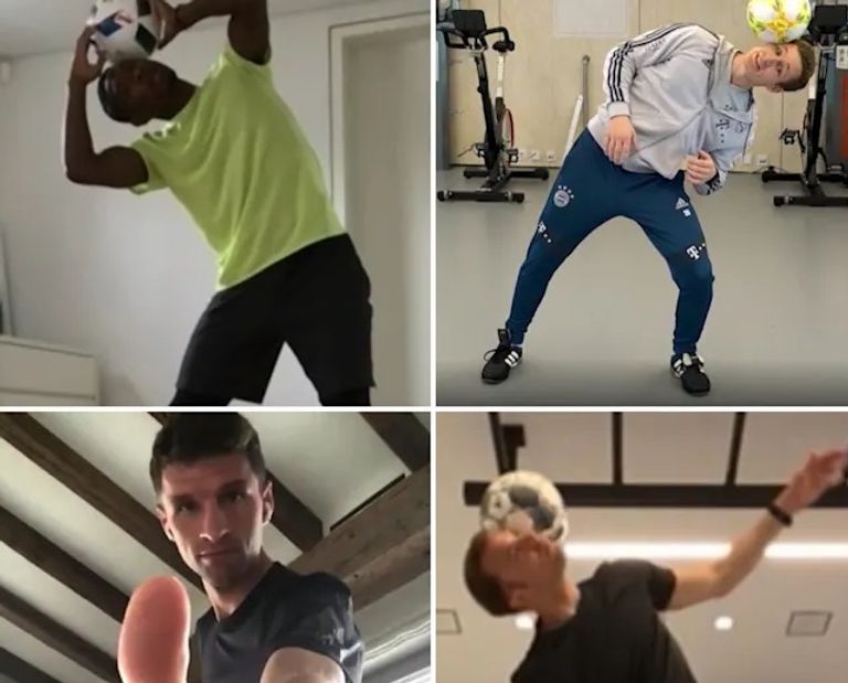 بايرن يتدرب عبر الإنترنت