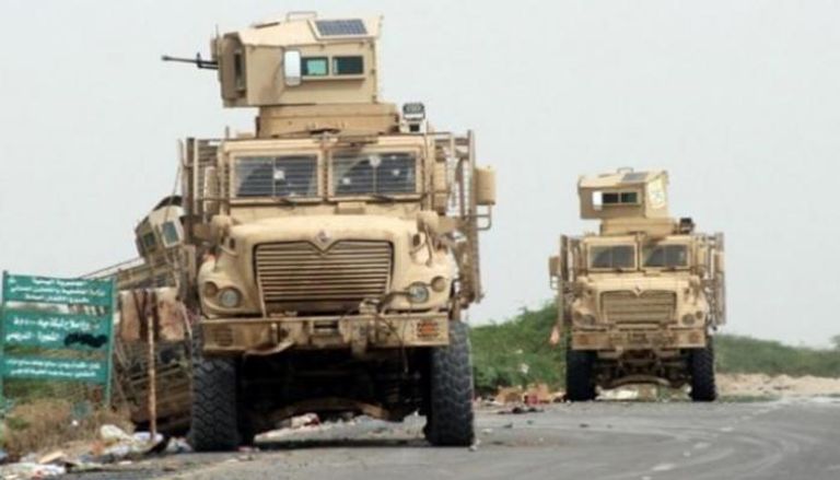 آليات عسكرية تابعة للقوات المشتركة اليمنية 