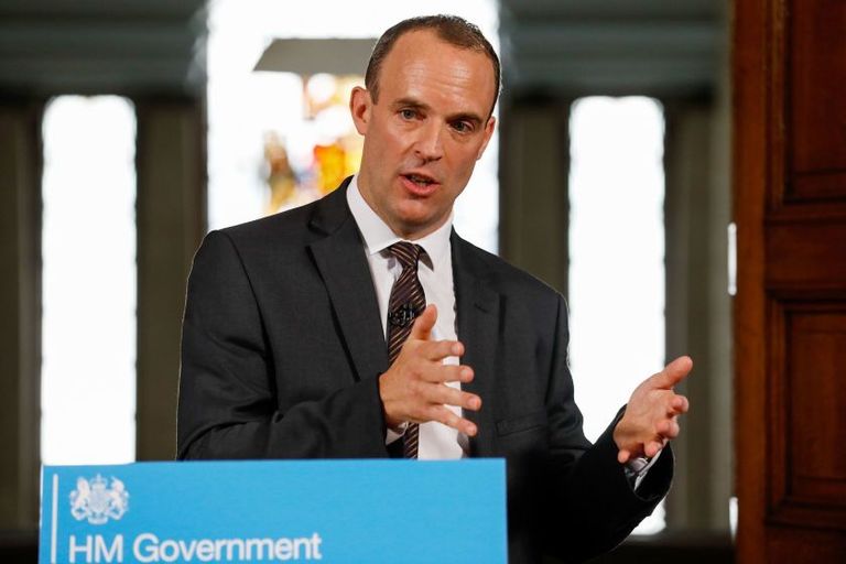 وزير الخارجية البريطاني دومينيك راب