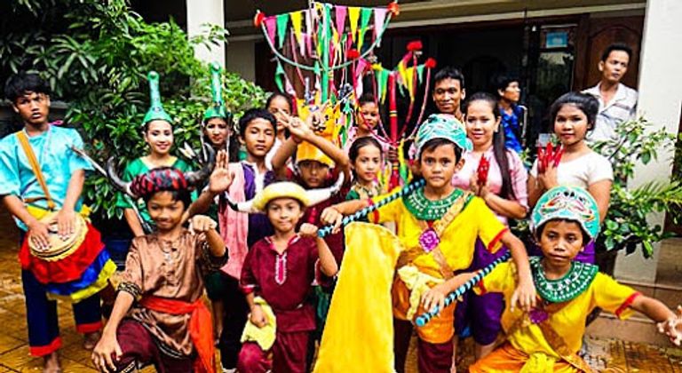 جانب من احتفالات سابقة بالعام الجديد في كمبوديا