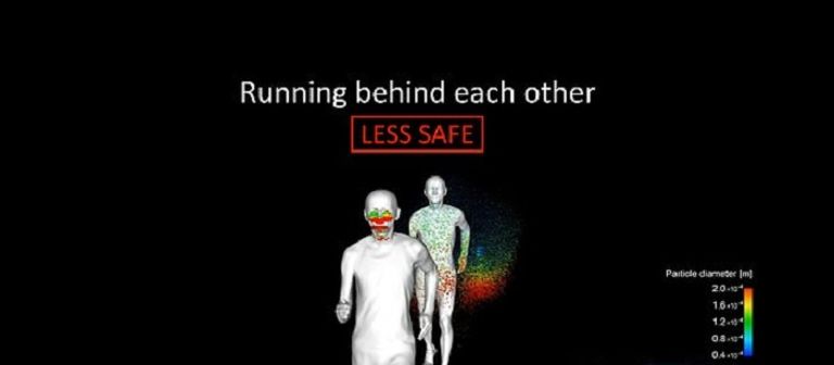 محاكاة توضح الطريقة الصحيحة للركض وتجنب الإصابة بكورونا