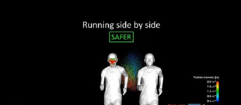 محاكاة توضح الطريقة الصحيحة للركض وتجنب الإصابة بكورونا