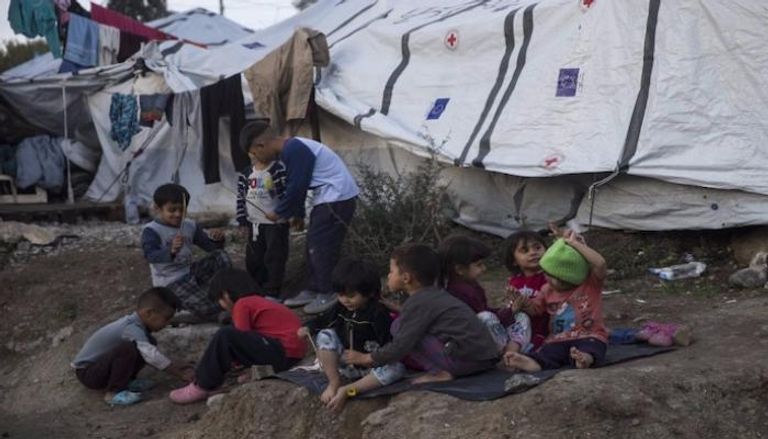 مخيم للاجئين في اليونان
