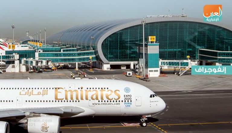 مطار دبي أحد أكثر مطارات العالم استقبالا للمسافرين