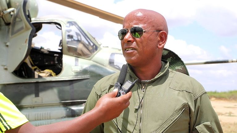 العقيد هبوم زنبيي غارة للقوات الجوية الإثيوبية ضد حركة الشباب