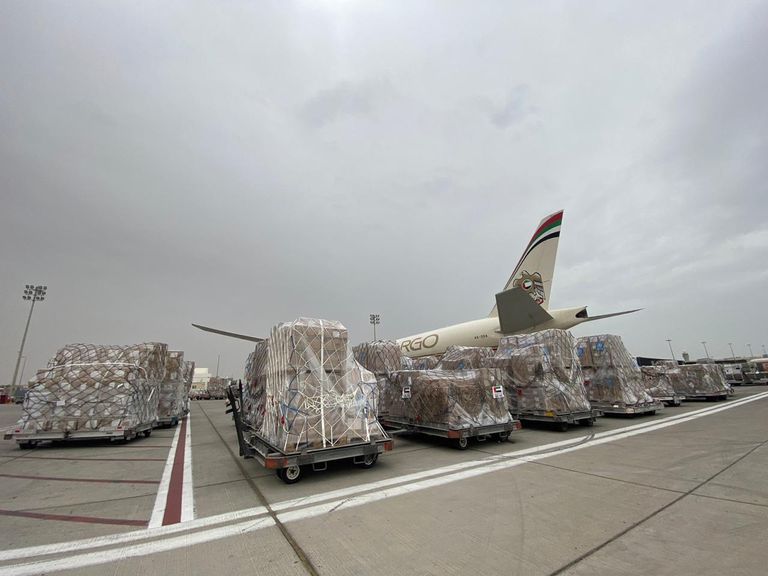 أطنان من المساعدات الطبية الإماراتية إلى إثيوبيا