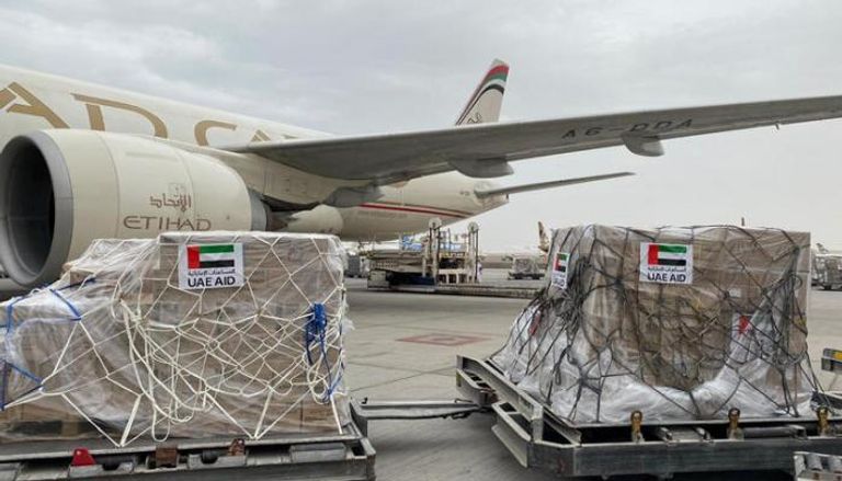شحنات المساعدة الإماراتية التي وصلت إلى إثيوبيا