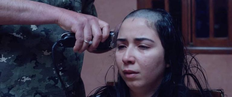 سلمى حبيبي في كواليس أحد الأفلام