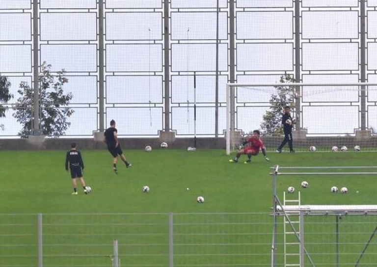 رونالدو يتدرب