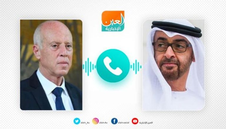 اتصال هاتفي بين ولي عهد أبوظبي والرئيس التونسي 