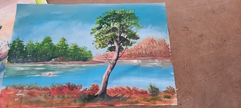 جانب من الأعمال الفنية للفلسطيني خالد نصار