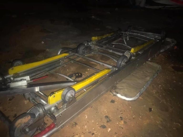 حطام الطائرة التركية المسيرة في بني وليد