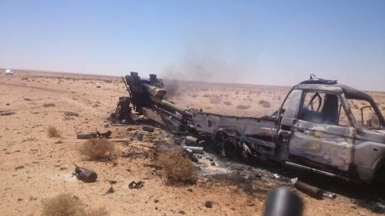 إحدى مقاتلات الجيش الوطني الليبي- أرشيفية