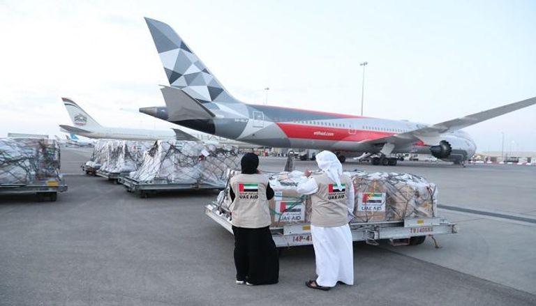 جانب من المساعدات الإماراتية إلى موريتانيا