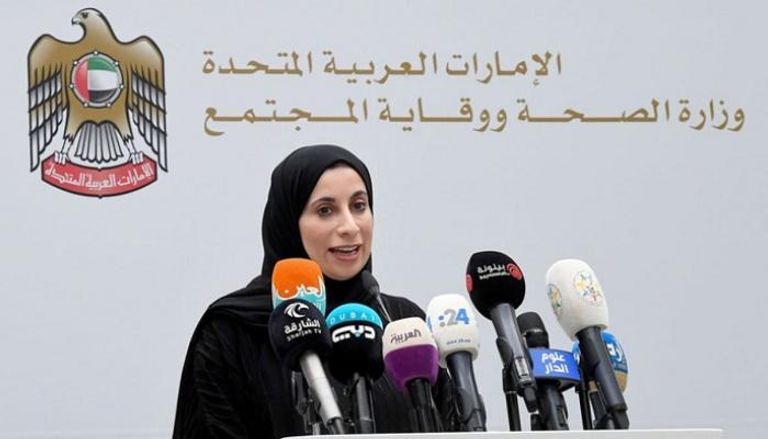 الدكتورة فريدة الحوسني المتحدث الرسمي عن القطاع الصحي في الإمارات