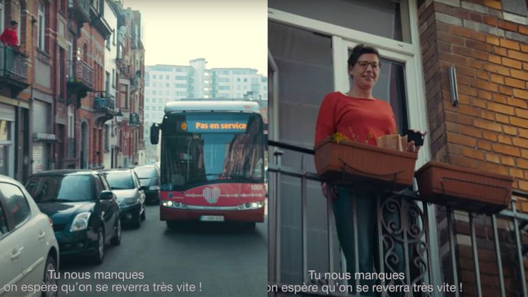 حافلات أصوات بروكسل البلجيكية