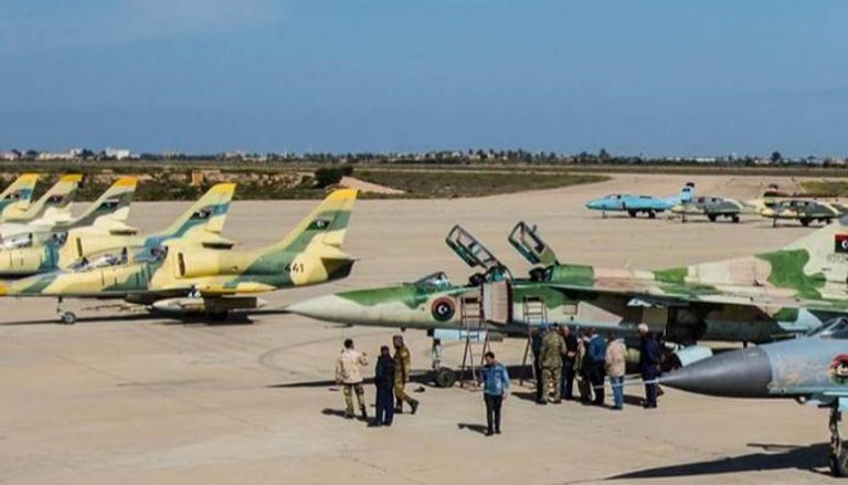 قاعدة الوطية الجوية الليبية - أرشيفية