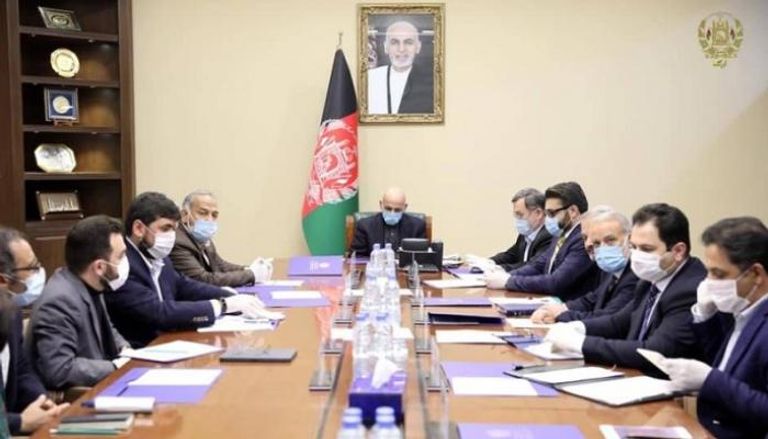 اجتماع سابق للرئيس الأفغاني أشرف غني