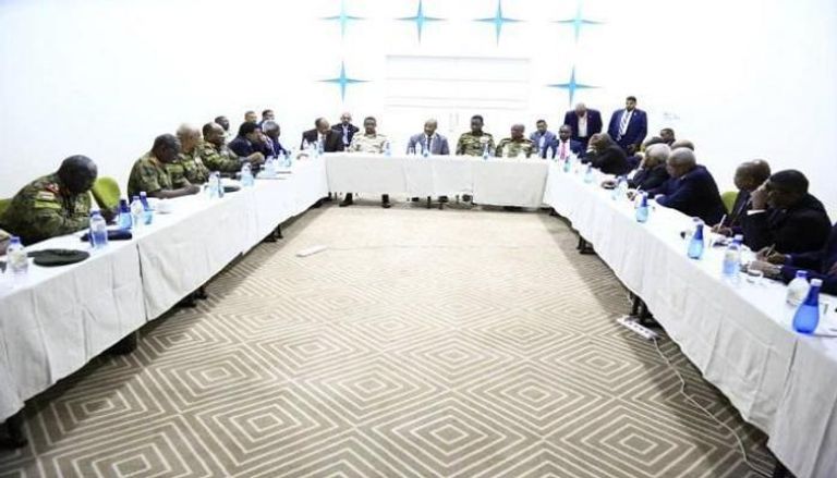 جانب من محادثات السلام السودانية في جوبا
