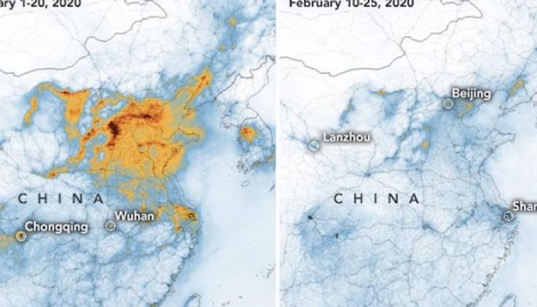 انخفاض كبير في نسب تلوث الهواء بالصين
