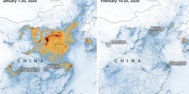 انخفاض كبير في نسب تلوث الهواء بالصين