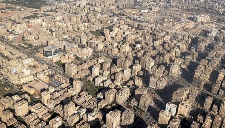 صورة من الجو للعاصمة المصرية القاهرة