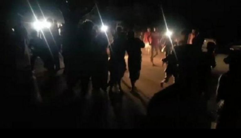 صورة متداولة لاحتجاجات ضد انقطاع الكهرباء في عدن