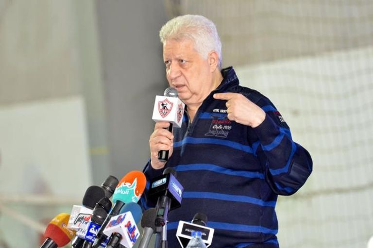 مرتضى منصور رئيس نادي الزمالك طارق حامد لاعب الزمالك