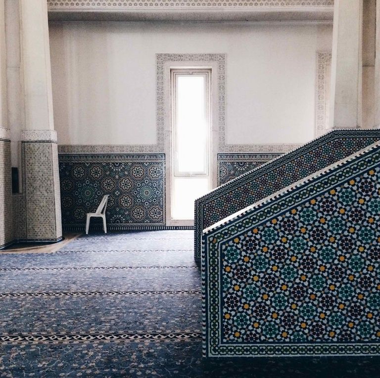 مسجد روما الكبير من الخارج