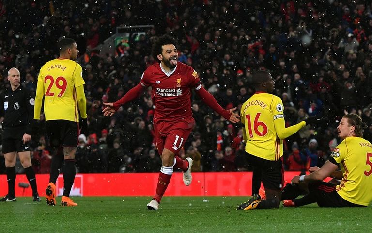 محمد صلاح أمام أرسنال