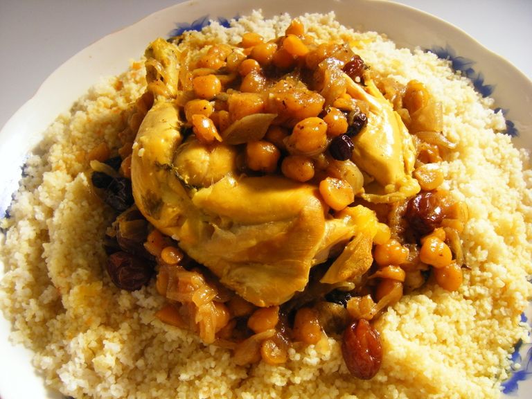 طاجن الدجاج بالكسكس قائمة إفطار رمضان 2020 مغربية