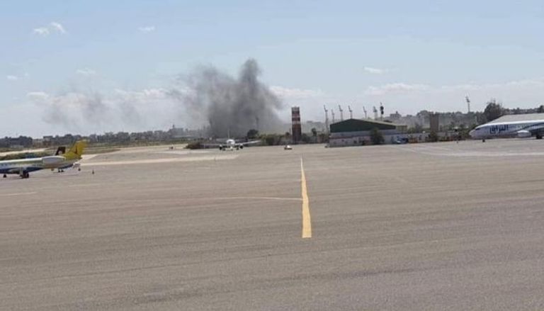 مطار معيتيقة في ليبيا (أرشيفية)