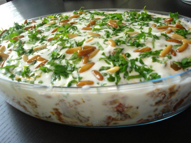 فتة اللبن والحمص الأردنية