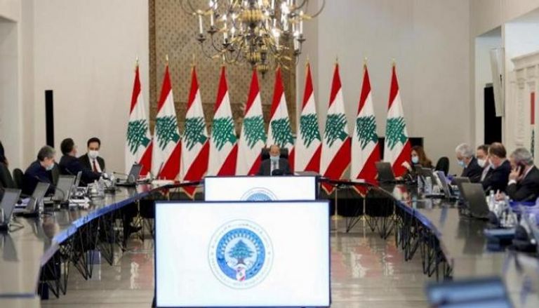 جلسة الحكومة اللبنانية في القصر الجمهوري -أ.ف.ب