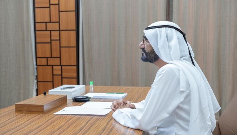 جانب من اجتماع مجلس الوزراء الإماراتي