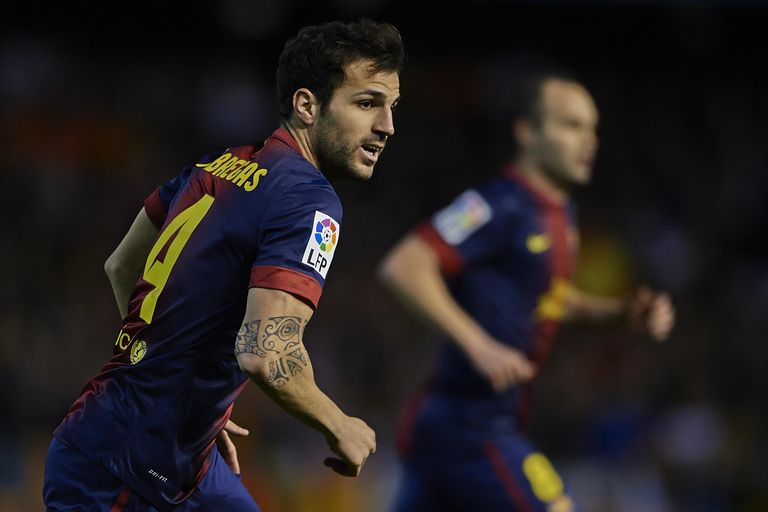 فابريجاس بقميص برشلونة