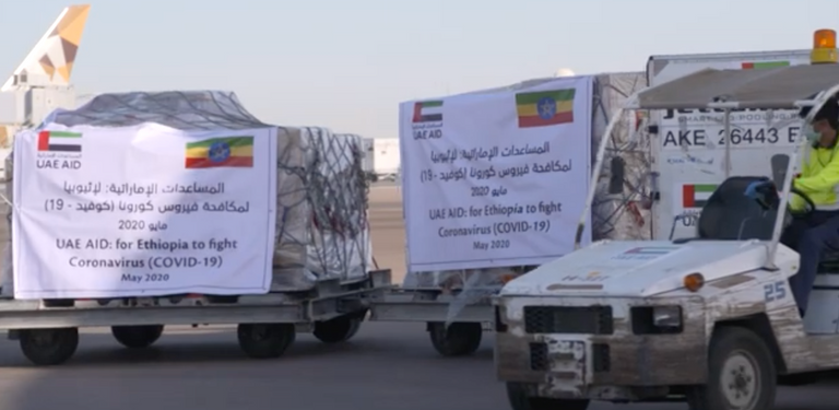 الشحنة الإماراتية في المطار