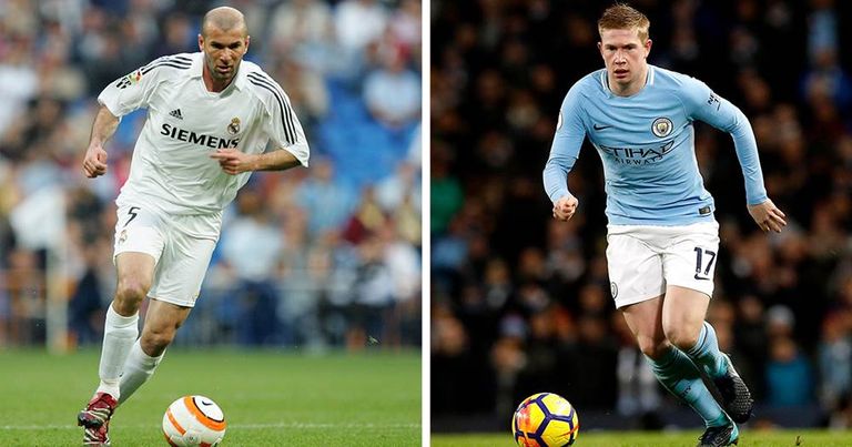 دي بروين وزيدان كيفن دي بروين